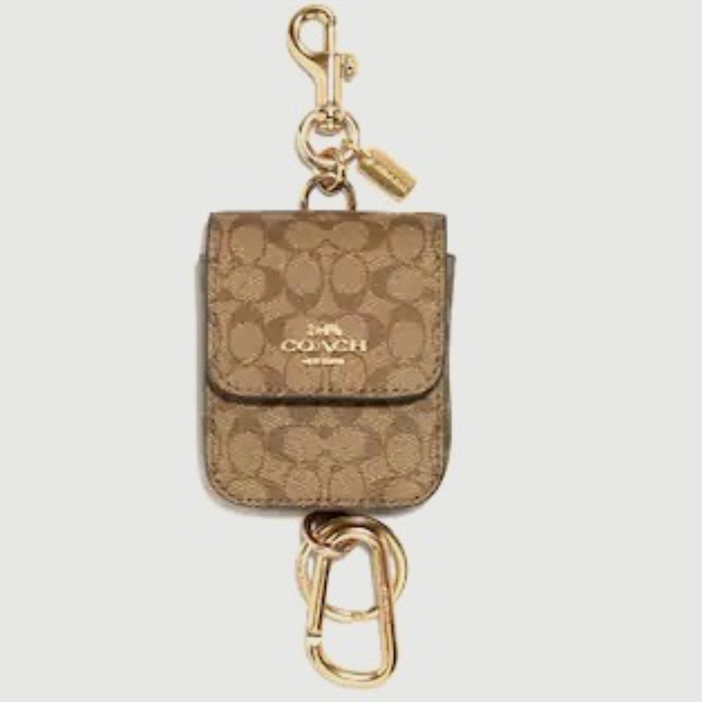 Multi Attachments Case Bag Charm In Signature Canvas